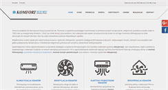 Desktop Screenshot of komforthome.pl